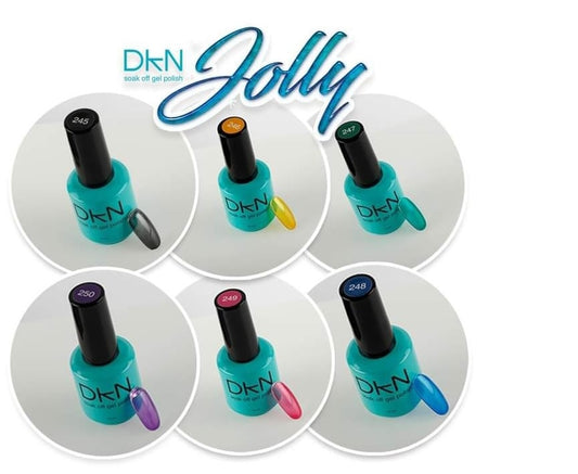 DKN Jolly - Colección de gel Semipermanente translúcido.