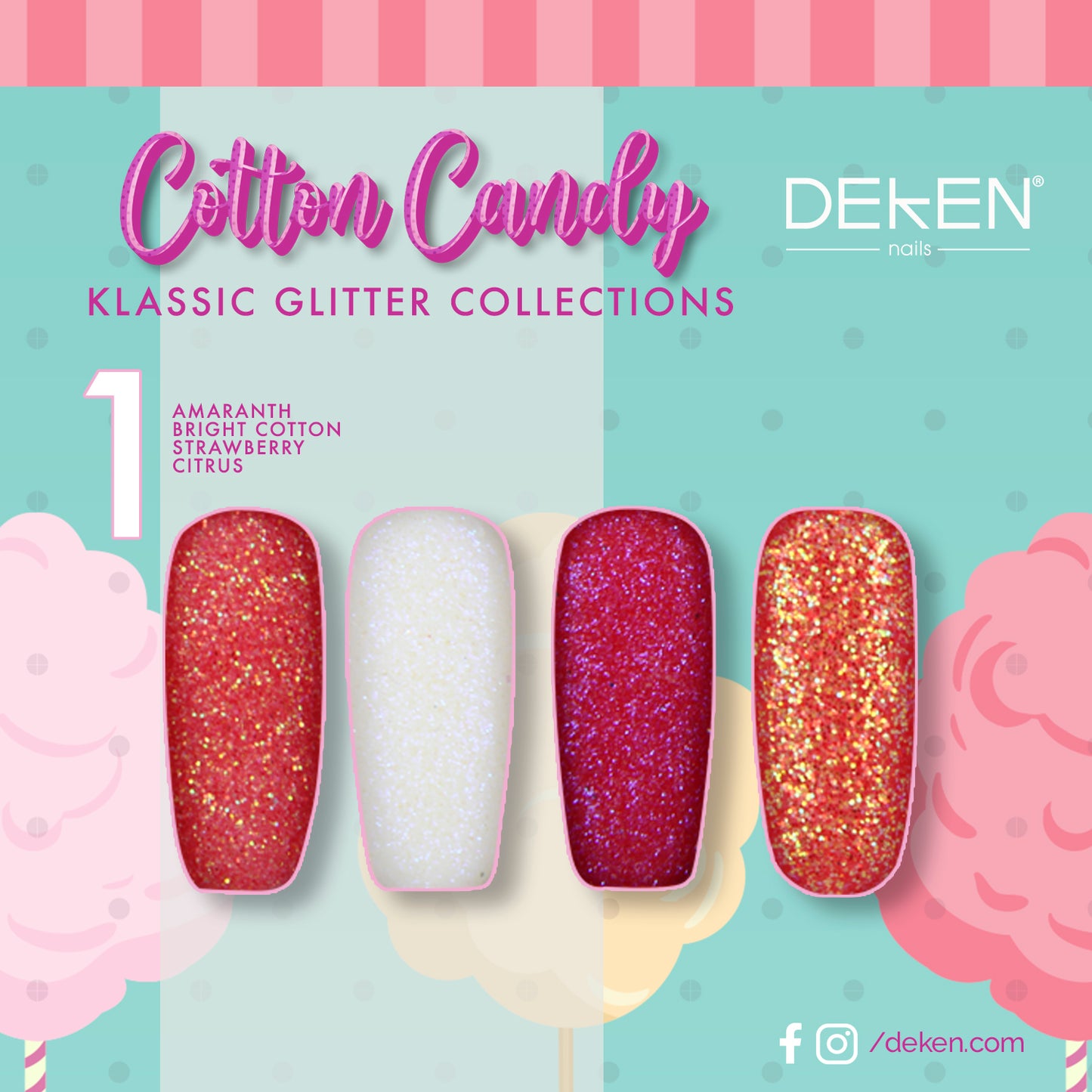 Deken Cotton Candy Glitter Collections